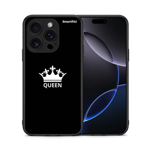 Θήκη iPhone 16 Pro Queen Valentine από τη Smartfits με σχέδιο στο πίσω μέρος και μαύρο περίβλημα | iPhone 16 Pro Queen Valentine case with colorful back and black bezels
