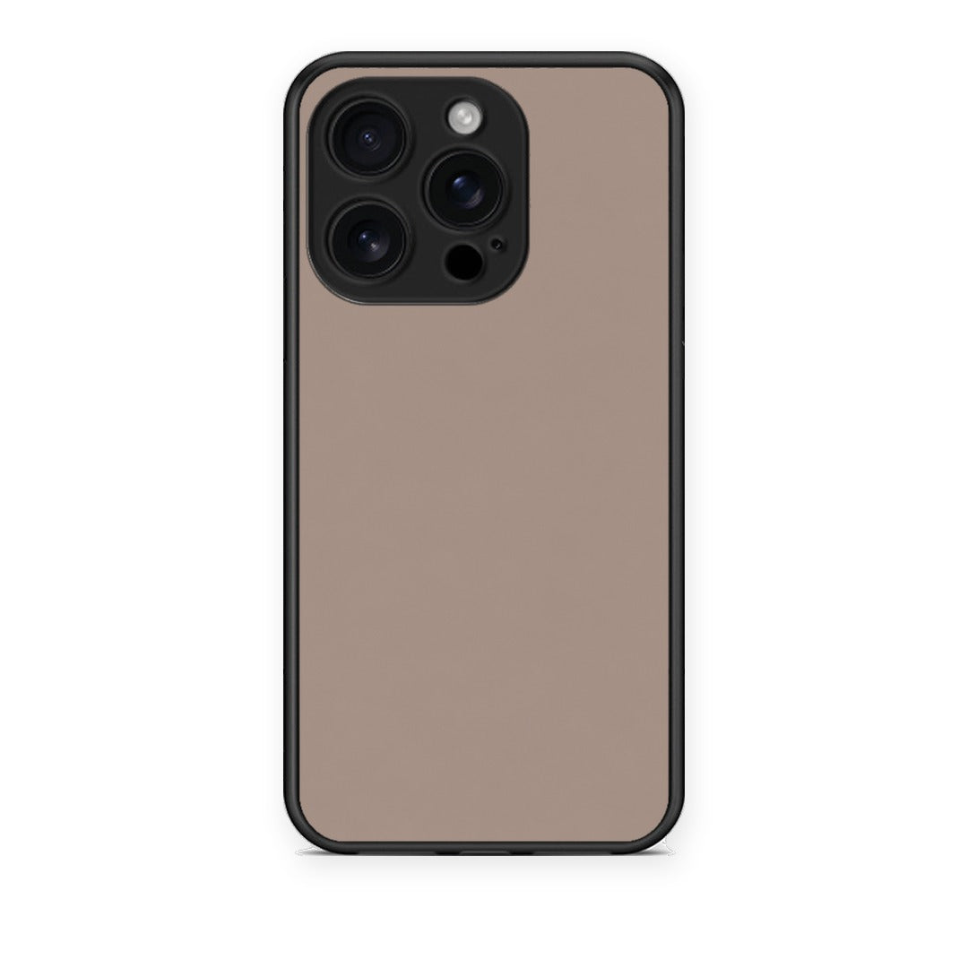 Θήκη iPhone 16 Pro Warm Taupe από τη Smartfits με σχέδιο στο πίσω μέρος και μαύρο περίβλημα | iPhone 16 Pro Warm Taupe case with colorful back and black bezels