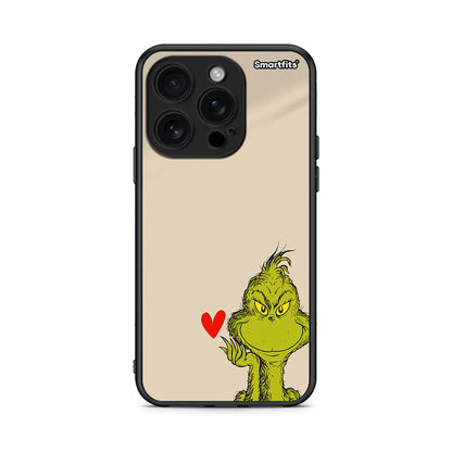 iPhone 16 Pro Xmas Grinch θήκη από τη Smartfits με σχέδιο στο πίσω μέρος και μαύρο περίβλημα | Smartphone case with colorful back and black bezels by Smartfits