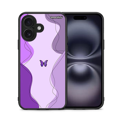 Purple Mariposa - iPhone 16 θήκη