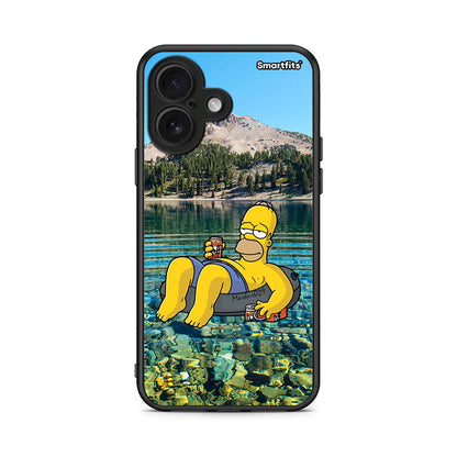 iPhone 16 Summer Happiness Θήκη από τη Smartfits με σχέδιο στο πίσω μέρος και μαύρο περίβλημα | Smartphone case with colorful back and black bezels by Smartfits