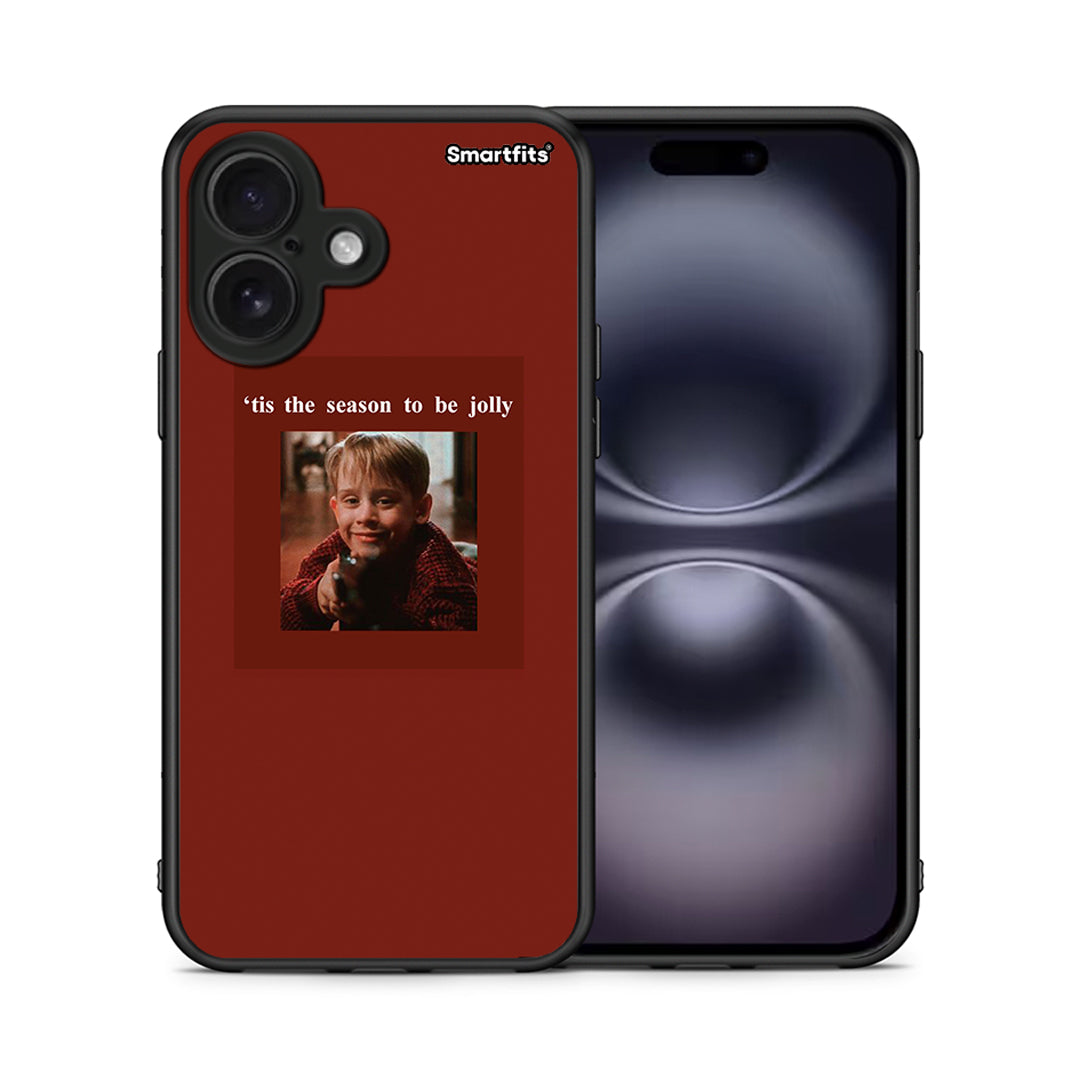 Θήκη iPhone 16 Xmas Ultimate Spirit από τη Smartfits με σχέδιο στο πίσω μέρος και μαύρο περίβλημα | iPhone 16 Xmas Ultimate Spirit case with colorful back and black bezels
