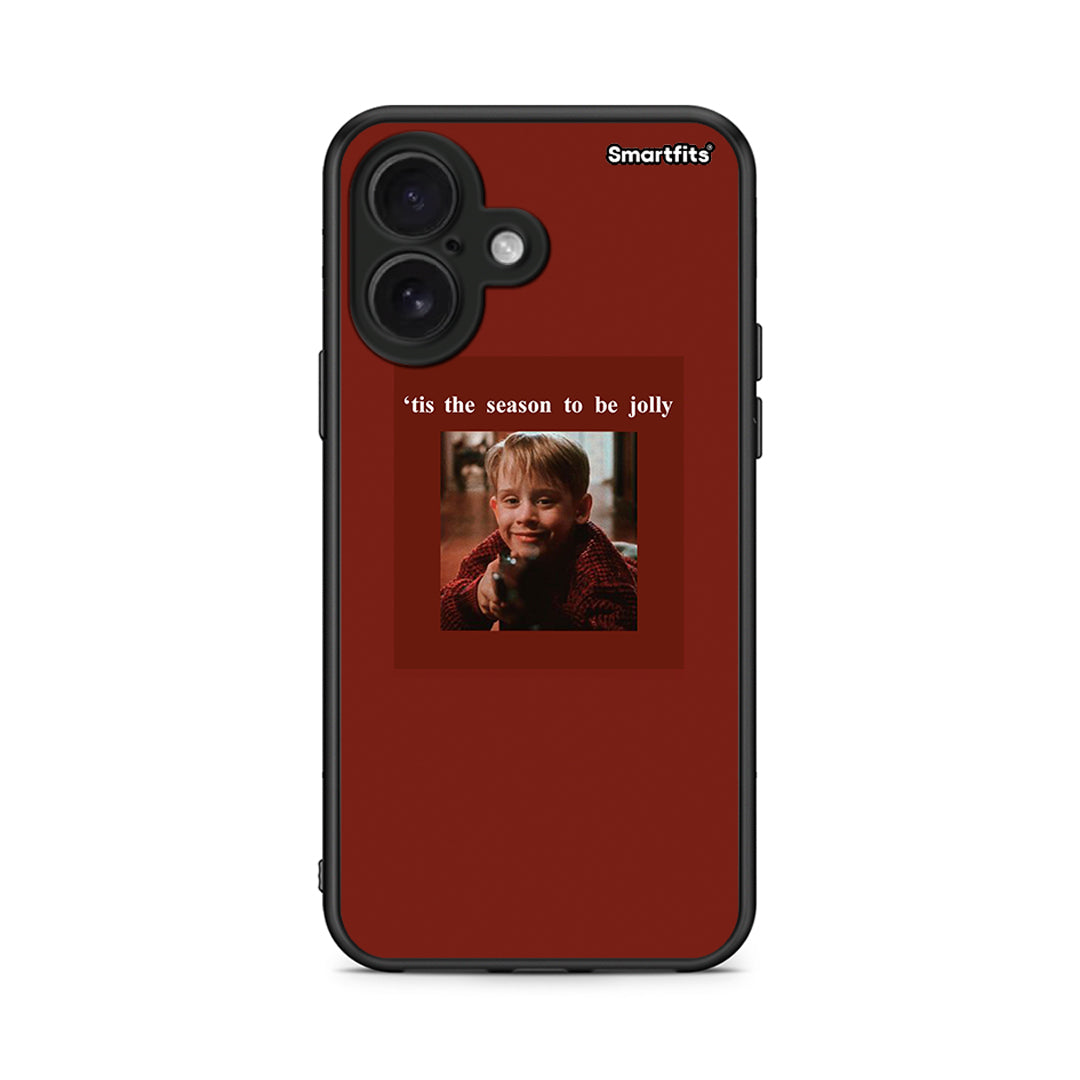 iPhone 16 Xmas Ultimate Spirit θήκη από τη Smartfits με σχέδιο στο πίσω μέρος και μαύρο περίβλημα | Smartphone case with colorful back and black bezels by Smartfits