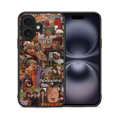 Θήκη iPhone 16 Xmas Wishes από τη Smartfits με σχέδιο στο πίσω μέρος και μαύρο περίβλημα | iPhone 16 Xmas Wishes case with colorful back and black bezels