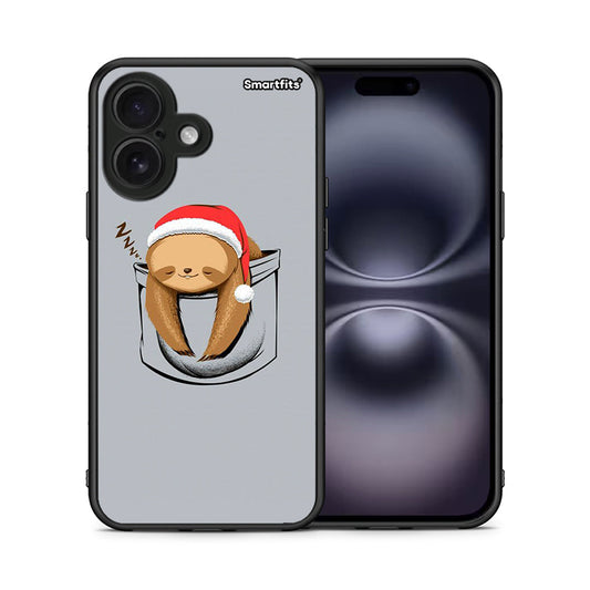 Θήκη iPhone 16 Xmas Zzzz από τη Smartfits με σχέδιο στο πίσω μέρος και μαύρο περίβλημα | iPhone 16 Xmas Zzzz case with colorful back and black bezels