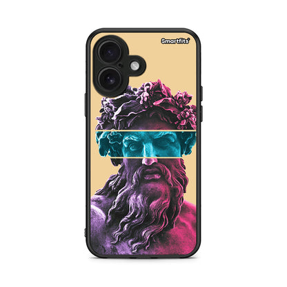 iPhone 16 Zeus Art Θήκη Αγίου Βαλεντίνου από τη Smartfits με σχέδιο στο πίσω μέρος και μαύρο περίβλημα | Smartphone case with colorful back and black bezels by Smartfits