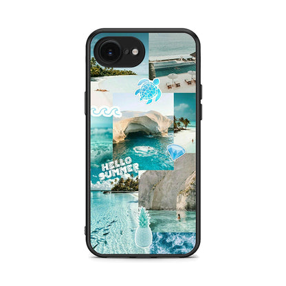iPhone 16e Aesthetic Summer Θήκη από τη Smartfits με σχέδιο στο πίσω μέρος και μαύρο περίβλημα | Smartphone case with colorful back and black bezels by Smartfits
