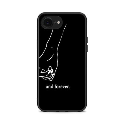 iPhone 16e Always & Forever 2 Θήκη Αγίου Βαλεντίνου από τη Smartfits με σχέδιο στο πίσω μέρος και μαύρο περίβλημα | Smartphone case with colorful back and black bezels by Smartfits