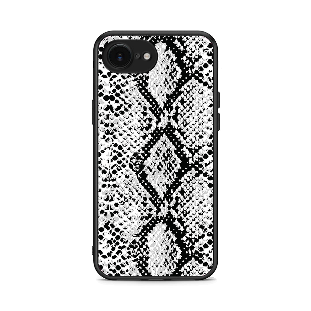 24 - iPhone 16e White Snake Animal case, cover, bumper