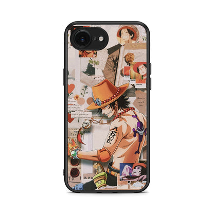 iPhone 16e Anime Collage θήκη από τη Smartfits με σχέδιο στο πίσω μέρος και μαύρο περίβλημα | Smartphone case with colorful back and black bezels by Smartfits