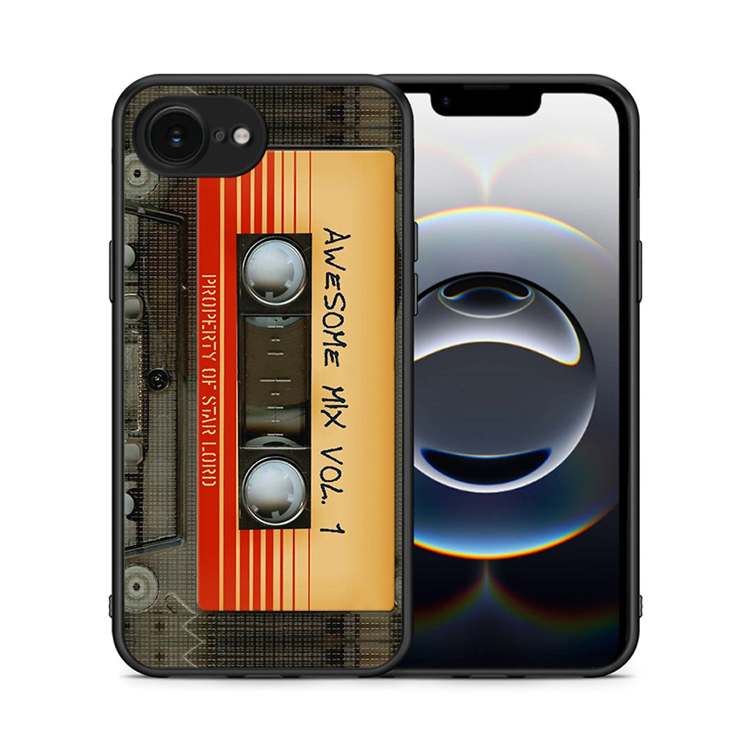 Θήκη iPhone 16e Awesome Mix από τη Smartfits με σχέδιο στο πίσω μέρος και μαύρο περίβλημα | iPhone 16e Awesome Mix case with colorful back and black bezels