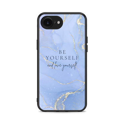 iPhone 16e Be Yourself θήκη από τη Smartfits με σχέδιο στο πίσω μέρος και μαύρο περίβλημα | Smartphone case with colorful back and black bezels by Smartfits