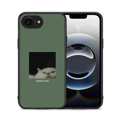 Θήκη iPhone 16e Bitch Surprise από τη Smartfits με σχέδιο στο πίσω μέρος και μαύρο περίβλημα | iPhone 16e Bitch Surprise case with colorful back and black bezels