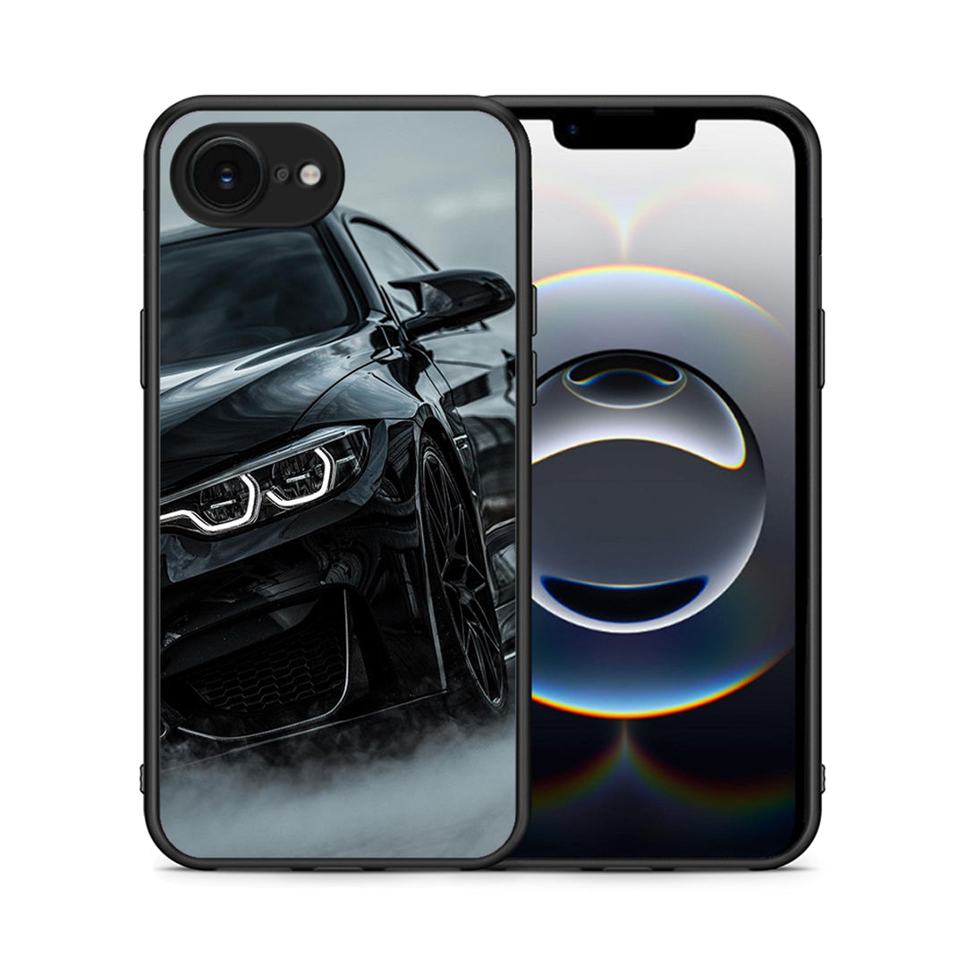Θήκη iPhone 16e Black BMW από τη Smartfits με σχέδιο στο πίσω μέρος και μαύρο περίβλημα | iPhone 16e Black BMW case with colorful back and black bezels