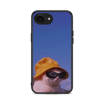 iPhone 16e Cat Diva θήκη από τη Smartfits με σχέδιο στο πίσω μέρος και μαύρο περίβλημα | Smartphone case with colorful back and black bezels by Smartfits