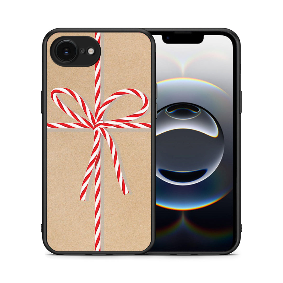 Θήκη iPhone 16e Christmas Gift από τη Smartfits με σχέδιο στο πίσω μέρος και μαύρο περίβλημα | iPhone 16e Christmas Gift case with colorful back and black bezels