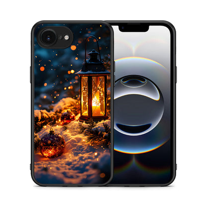 Θήκη iPhone 16e Christmas Ornaments από τη Smartfits με σχέδιο στο πίσω μέρος και μαύρο περίβλημα | iPhone 16e Christmas Ornaments case with colorful back and black bezels