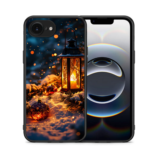 Θήκη iPhone 16e Christmas Ornaments από τη Smartfits με σχέδιο στο πίσω μέρος και μαύρο περίβλημα | iPhone 16e Christmas Ornaments case with colorful back and black bezels