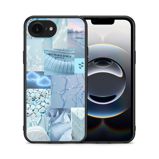 Θήκη iPhone 16e Ciel Aesthetic Collage από τη Smartfits με σχέδιο στο πίσω μέρος και μαύρο περίβλημα | iPhone 16e Ciel Aesthetic Collage case with colorful back and black bezels