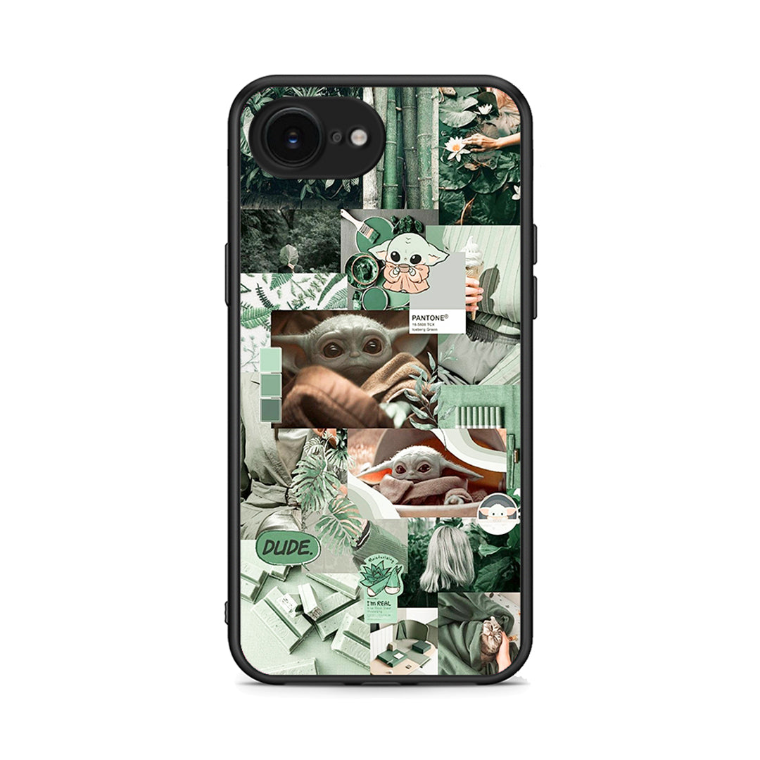 iPhone 16e Collage Dude Θήκη Αγίου Βαλεντίνου από τη Smartfits με σχέδιο στο πίσω μέρος και μαύρο περίβλημα | Smartphone case with colorful back and black bezels by Smartfits