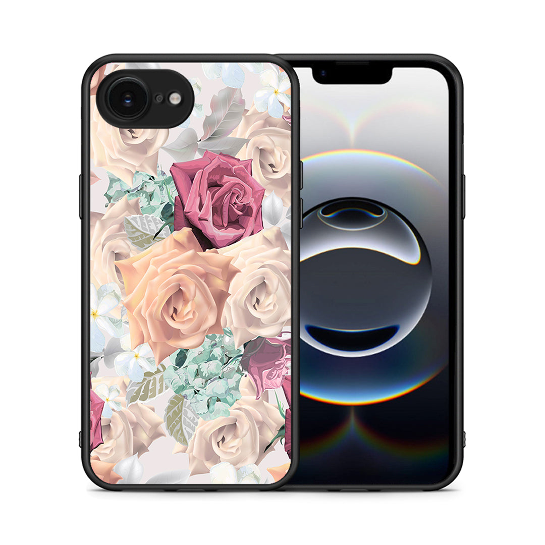 Θήκη iPhone 16e Bouquet Floral από τη Smartfits με σχέδιο στο πίσω μέρος και μαύρο περίβλημα | iPhone 16e Bouquet Floral case with colorful back and black bezels