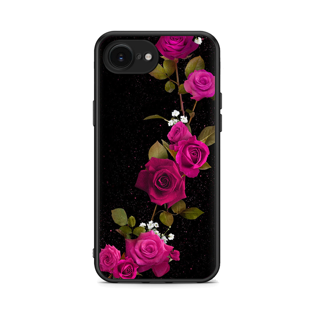 4 - iPhone 16e Red Roses Flower case, cover, bumper