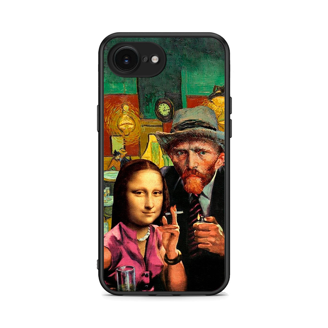 iPhone 16e Funny Art θήκη από τη Smartfits με σχέδιο στο πίσω μέρος και μαύρο περίβλημα | Smartphone case with colorful back and black bezels by Smartfits