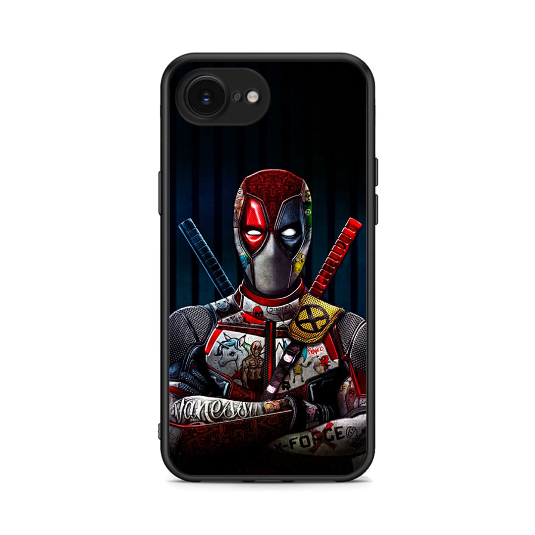 iPhone 16e Funny Guy θήκη από τη Smartfits με σχέδιο στο πίσω μέρος και μαύρο περίβλημα | Smartphone case with colorful back and black bezels by Smartfits