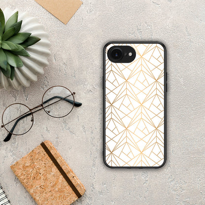 Geometric Luxury White - iPhone 16e θήκη