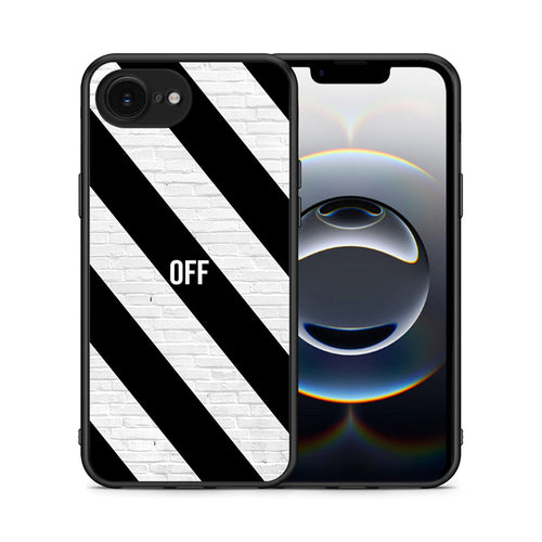 Θήκη iPhone 16e Get Off από τη Smartfits με σχέδιο στο πίσω μέρος και μαύρο περίβλημα | iPhone 16e Get Off case with colorful back and black bezels