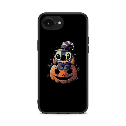 iPhone 16e Halloween Stitch θήκη από τη Smartfits με σχέδιο στο πίσω μέρος και μαύρο περίβλημα | Smartphone case with colorful back and black bezels by Smartfits