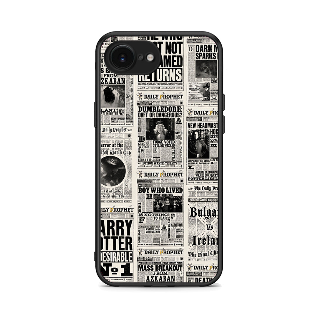 iPhone 16e Harry Paper θήκη από τη Smartfits με σχέδιο στο πίσω μέρος και μαύρο περίβλημα | Smartphone case with colorful back and black bezels by Smartfits