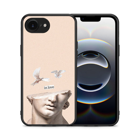 Θήκη iPhone 16e In Love από τη Smartfits με σχέδιο στο πίσω μέρος και μαύρο περίβλημα | iPhone 16e In Love case with colorful back and black bezels