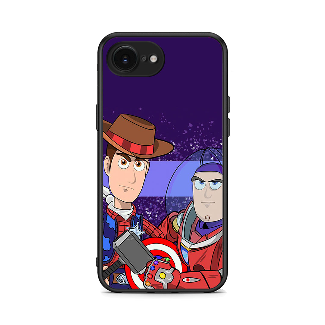 iPhone 16e Infinity Story θήκη από τη Smartfits με σχέδιο στο πίσω μέρος και μαύρο περίβλημα | Smartphone case with colorful back and black bezels by Smartfits