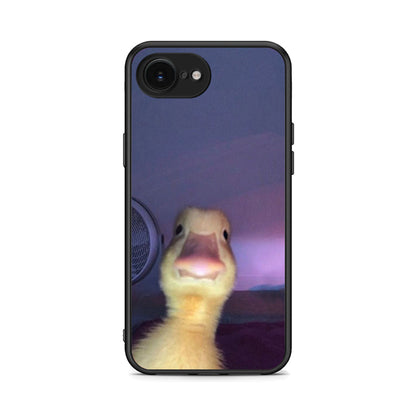 iPhone 16e Meme Duck θήκη από τη Smartfits με σχέδιο στο πίσω μέρος και μαύρο περίβλημα | Smartphone case with colorful back and black bezels by Smartfits