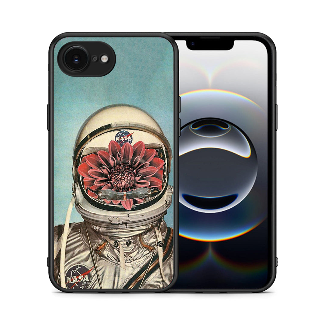 Θήκη iPhone 16e Nasa Bloom από τη Smartfits με σχέδιο στο πίσω μέρος και μαύρο περίβλημα | iPhone 16e Nasa Bloom case with colorful back and black bezels