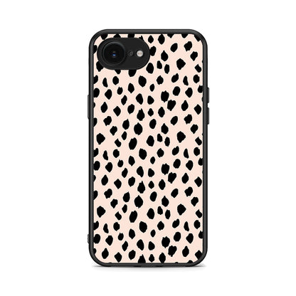 iPhone 16e New Polka Dots θήκη από τη Smartfits με σχέδιο στο πίσω μέρος και μαύρο περίβλημα | Smartphone case with colorful back and black bezels by Smartfits