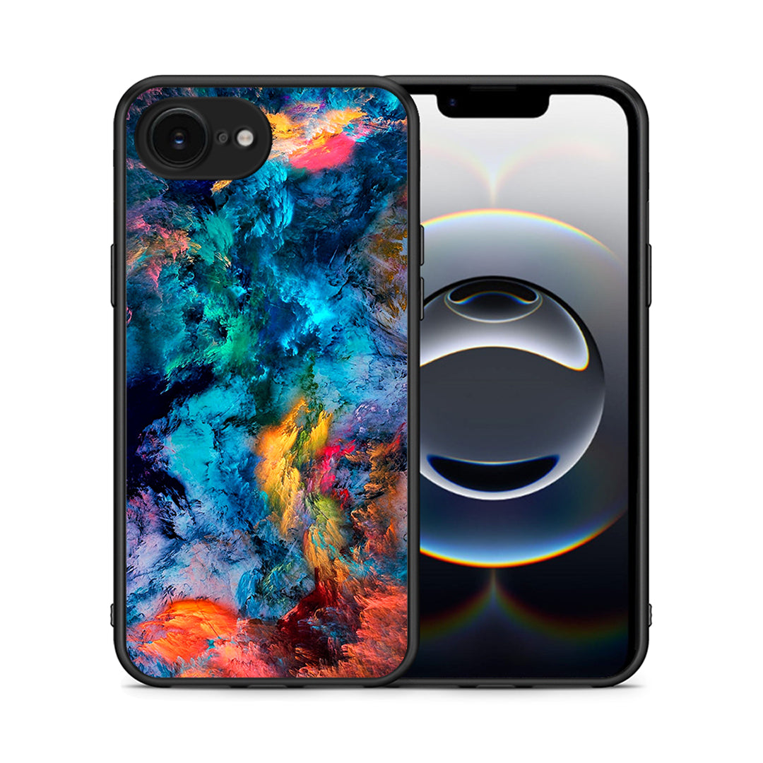 Θήκη iPhone 16e Crayola Paint από τη Smartfits με σχέδιο στο πίσω μέρος και μαύρο περίβλημα | iPhone 16e Crayola Paint case with colorful back and black bezels