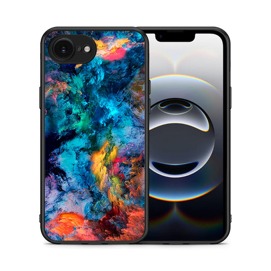 Θήκη iPhone 16e Crayola Paint από τη Smartfits με σχέδιο στο πίσω μέρος και μαύρο περίβλημα | iPhone 16e Crayola Paint case with colorful back and black bezels