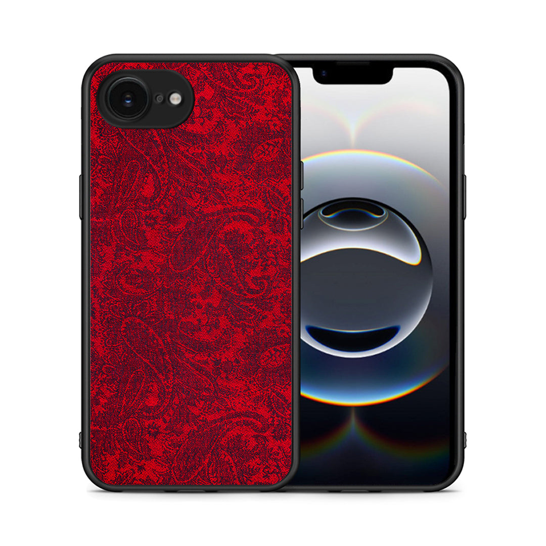 Θήκη iPhone 16e Paisley Cashmere από τη Smartfits με σχέδιο στο πίσω μέρος και μαύρο περίβλημα | iPhone 16e Paisley Cashmere case with colorful back and black bezels