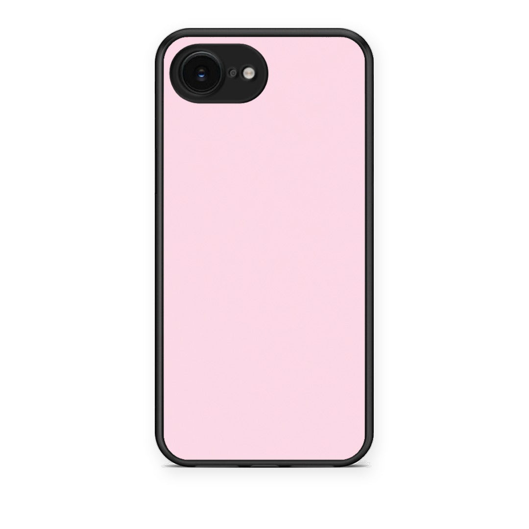 Θήκη iPhone 16e Pale Pink από τη Smartfits με σχέδιο στο πίσω μέρος και μαύρο περίβλημα | iPhone 16e Pale Pink case with colorful back and black bezels