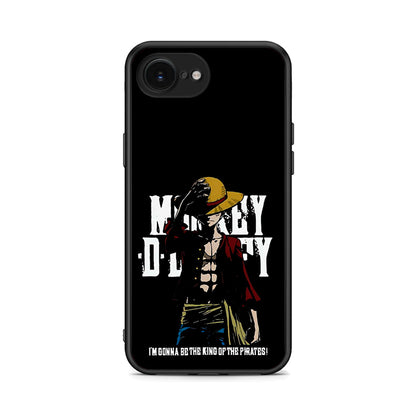 iPhone 16e Pirate King θήκη από τη Smartfits με σχέδιο στο πίσω μέρος και μαύρο περίβλημα | Smartphone case with colorful back and black bezels by Smartfits