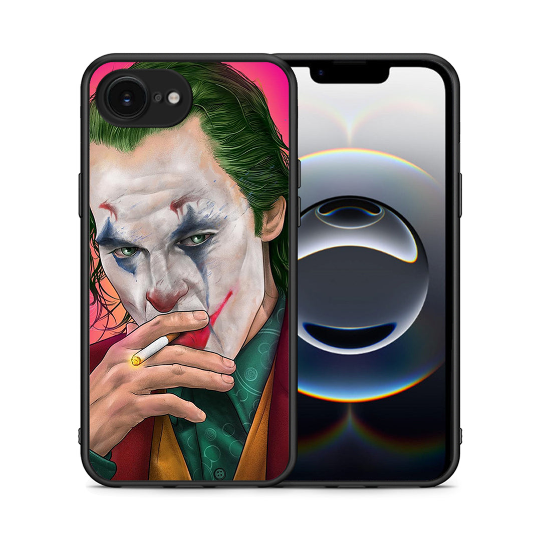 Θήκη iPhone 16e JokesOnU PopArt από τη Smartfits με σχέδιο στο πίσω μέρος και μαύρο περίβλημα | iPhone 16e JokesOnU PopArt case with colorful back and black bezels