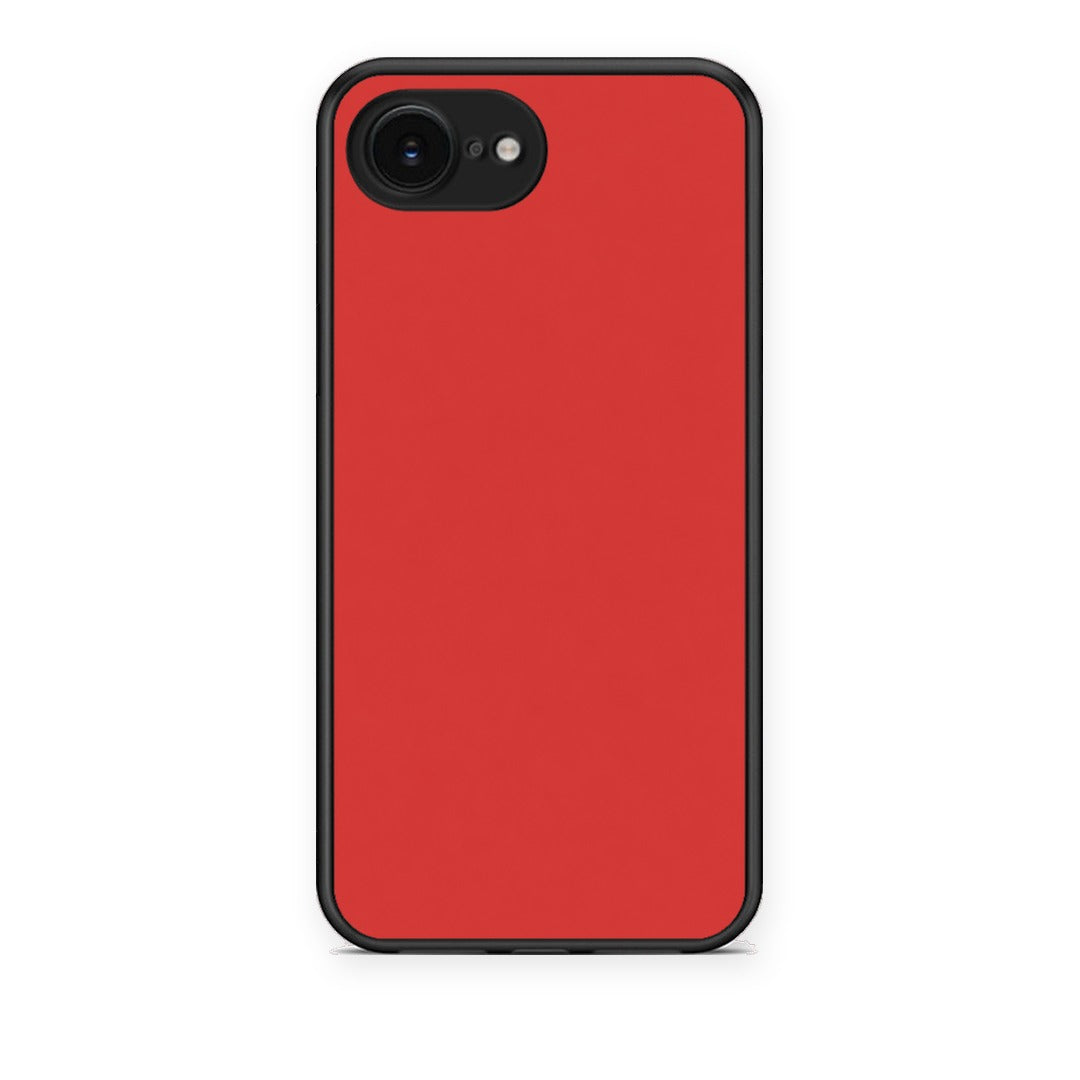Θήκη iPhone 16e Poppy Red από τη Smartfits με σχέδιο στο πίσω μέρος και μαύρο περίβλημα | iPhone 16e Poppy Red case with colorful back and black bezels