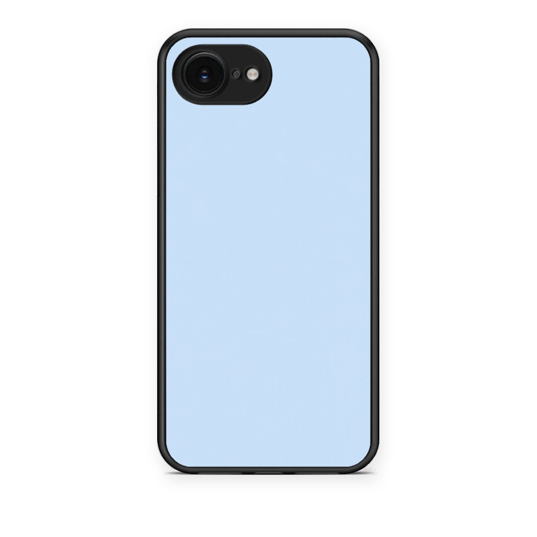 Θήκη iPhone 16e Powder Blue από τη Smartfits με σχέδιο στο πίσω μέρος και μαύρο περίβλημα | iPhone 16e Powder Blue case with colorful back and black bezels