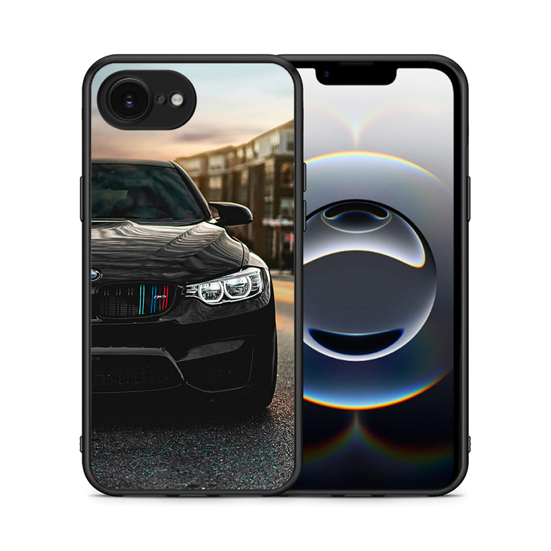 Θήκη iPhone 16e M3 Racing από τη Smartfits με σχέδιο στο πίσω μέρος και μαύρο περίβλημα | iPhone 16e M3 Racing case with colorful back and black bezels