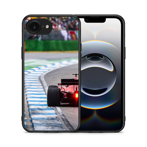 Θήκη iPhone 16e Racing Vibes από τη Smartfits με σχέδιο στο πίσω μέρος και μαύρο περίβλημα | iPhone 16e Racing Vibes case with colorful back and black bezels