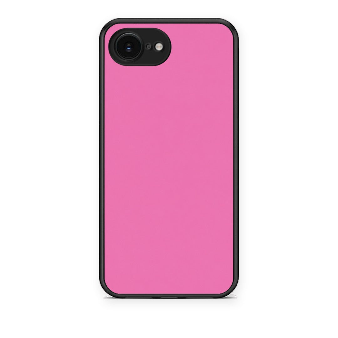 Θήκη iPhone 16e Rose Pink από τη Smartfits με σχέδιο στο πίσω μέρος και μαύρο περίβλημα | iPhone 16e Rose Pink case with colorful back and black bezels