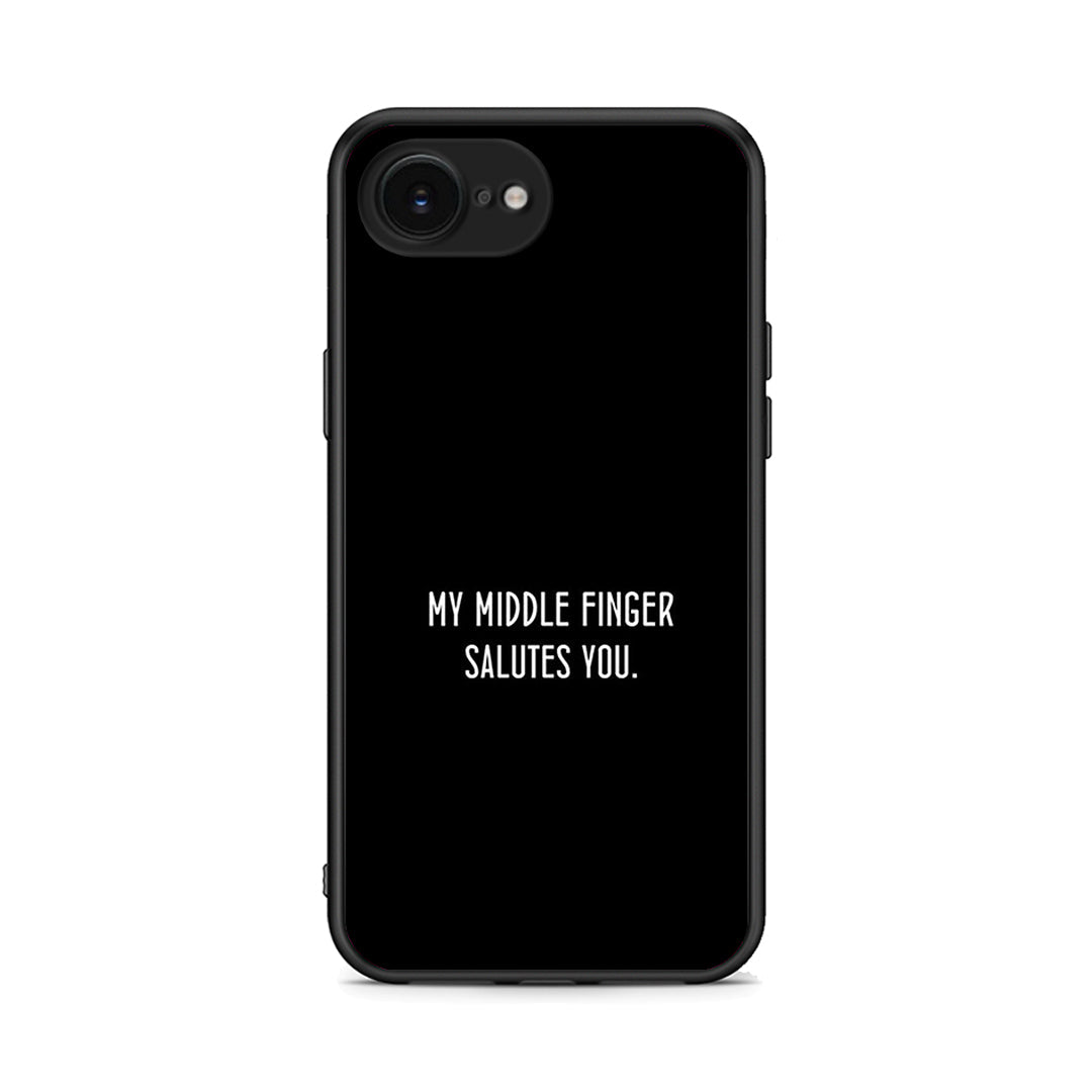 iPhone 16e Salute θήκη από τη Smartfits με σχέδιο στο πίσω μέρος και μαύρο περίβλημα | Smartphone case with colorful back and black bezels by Smartfits