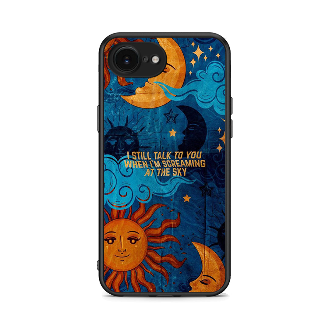 iPhone 16e Screaming Sky θήκη από τη Smartfits με σχέδιο στο πίσω μέρος και μαύρο περίβλημα | Smartphone case with colorful back and black bezels by Smartfits